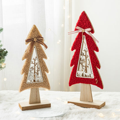 Creative Wooden Christmas Tree Mini Decorations