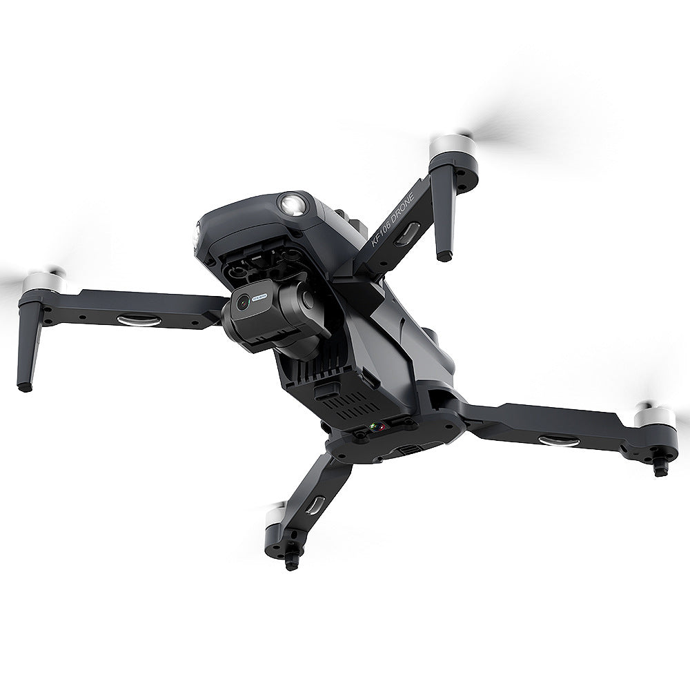 KF106 láser para evitar obstáculos 360 cabeza de nube de tres ejes plegable sin escobillas GPS flujo óptico doble cámara Dron de cuatro ejes