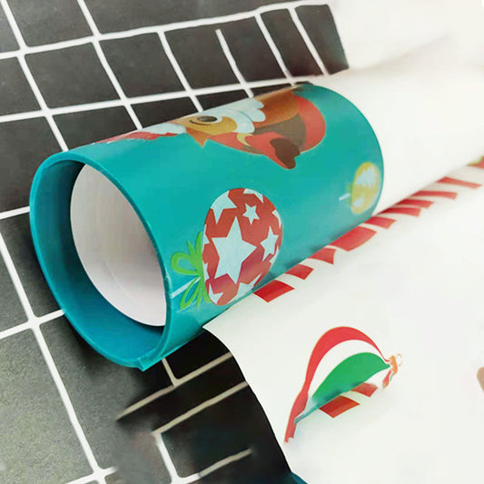 Christmas Cylinder Cut Paper Mini Packaging Paper Cutter