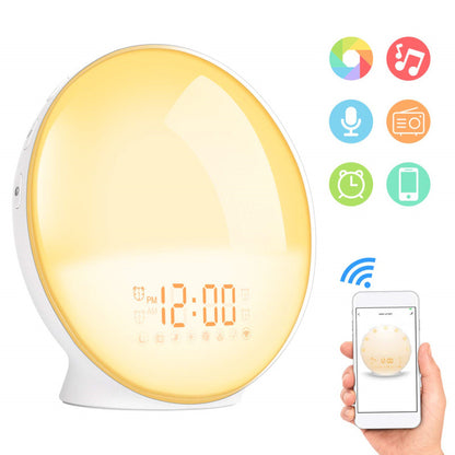 Simulation Nature Sounds Sleeping Light Alarm Clock