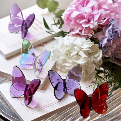 Glass Crystal Butterfly Glittering Home Decoration