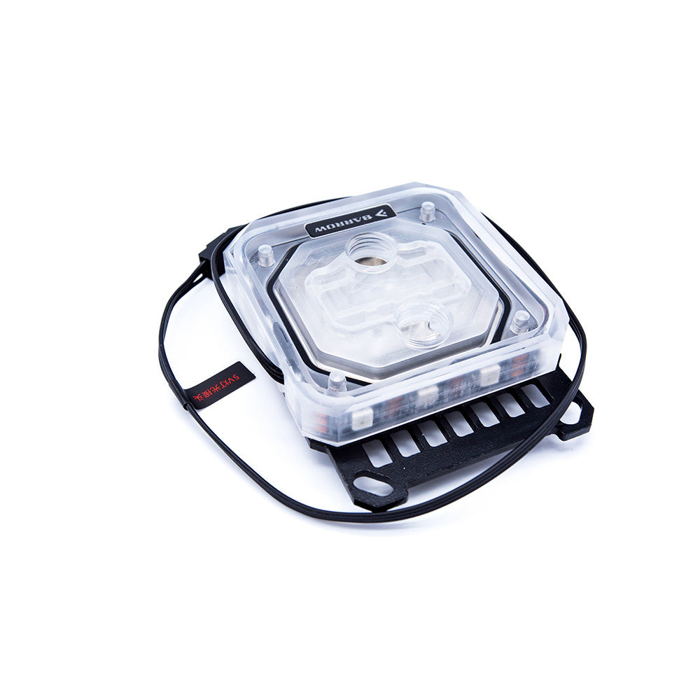 Jet type micro water channel CPU water cooling head