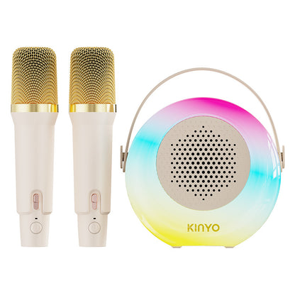 Microphone audio karaoké coloré K38 intégré