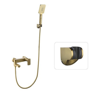 Lifting Wall Hanging Revolving All Copper Shower Shower Set