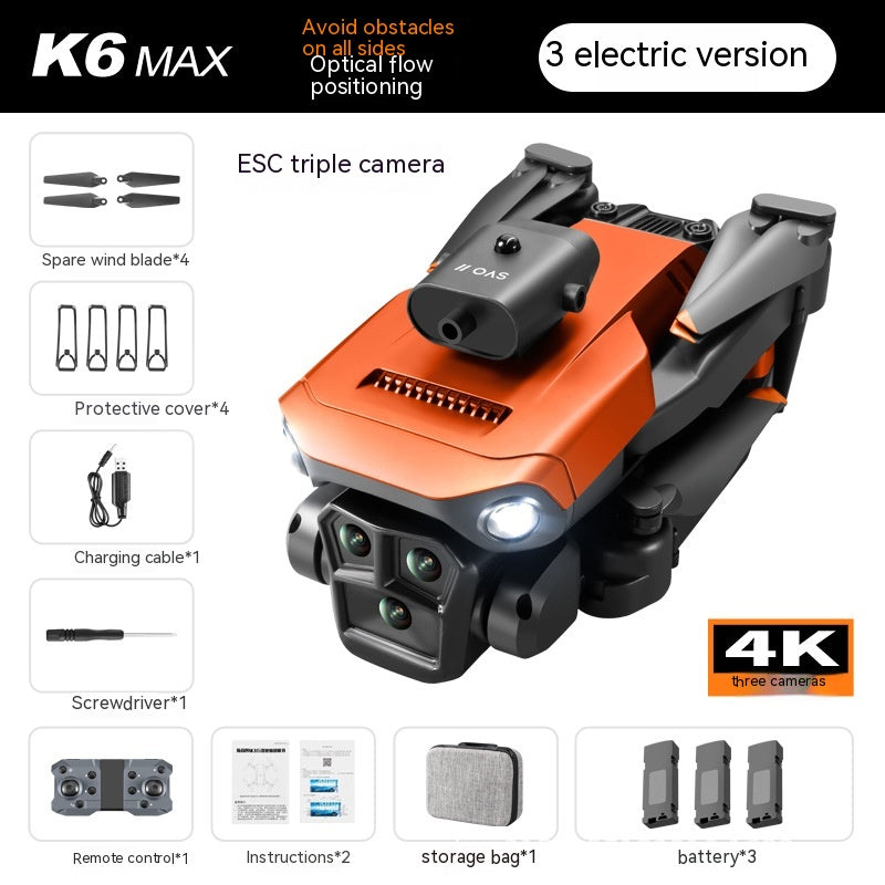 K6 MAX UAV Three-camera HD Aerial Photography Obstacle Avoidance