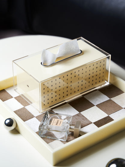 Extremely Minimalist Acrylic Creative Tissue Box