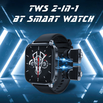 Two-in-one Bluetooth Headset Call Smart Watch Heart Rate Blood Pressure Controlled By Music Smart Watch