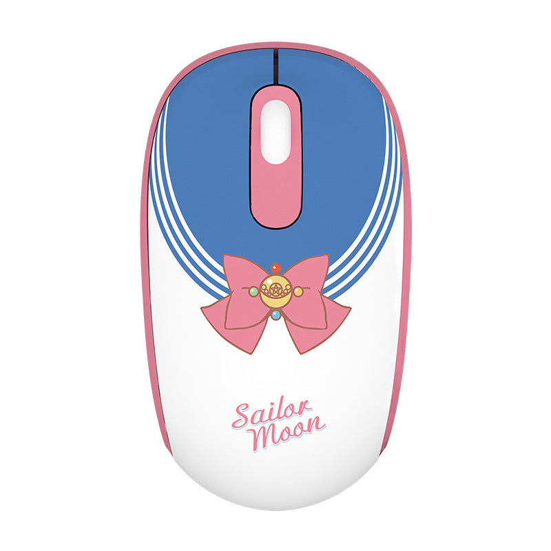 Ratón inalámbrico Sailor Moon rosa lindo negocio de oficina con