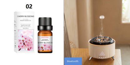 White Noise Flame Aroma Diffuser Desktop Humidifier