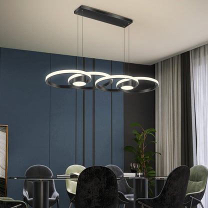 Simple Modern Household Circular LED For Restaurant Pendant Lights