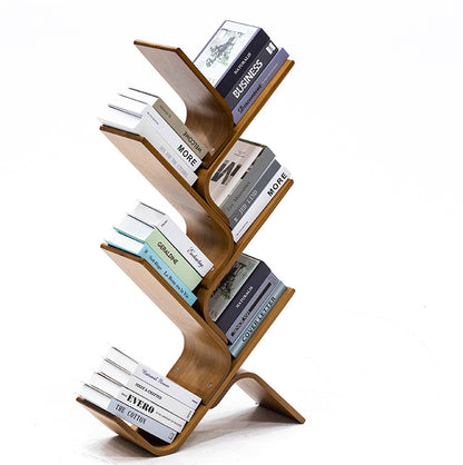 Bamboo Court Floor To Floor Bookshelf For Simple Storage And Multiple Layers