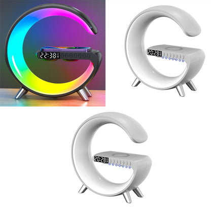 Lampe LED intelligente en forme de G, Bluetooth, chargeur sans fil, lampe d'ambiance, contrôle par application, pour chambre à coucher, décoration de la maison, nouvelle collection