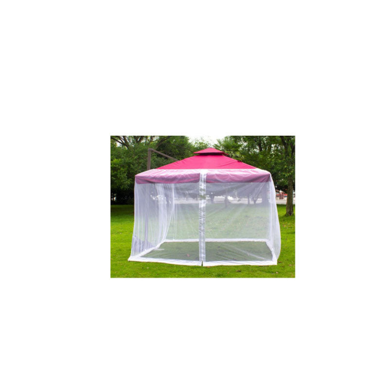 Mosquito Net Outdoor Patio Umbrella Net Cover Roman Umbrella