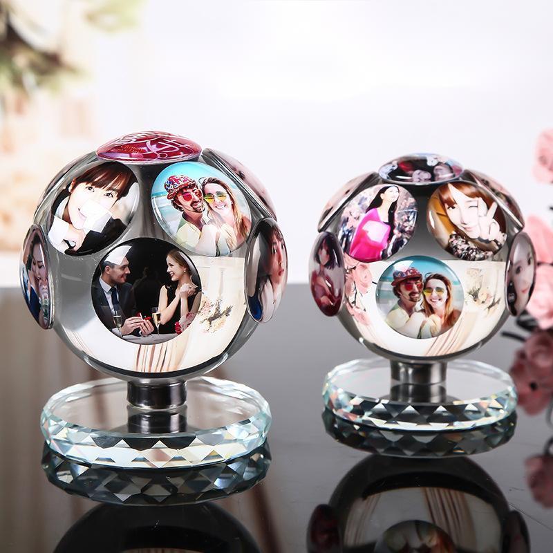 Crystal Photo Frame Rotating Table