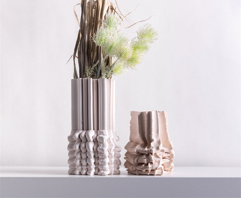 Living Room Folding Ceramic Vase Decoration