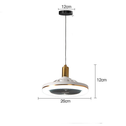 Restaurant Bar Modern Simple Small Ceiling Fan Light