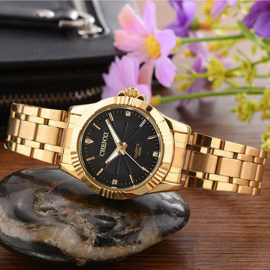 Luxury Brand Man Gold Dress Watches Stainless Steel