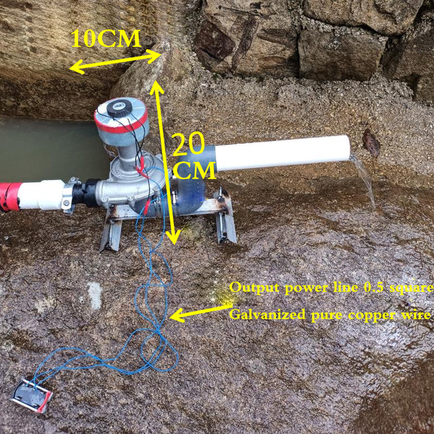 Micro Hydroelectric Generator 500 Watts 50hz 220 Volts High Power With Monitoring TV Lighting Computer Outdoor