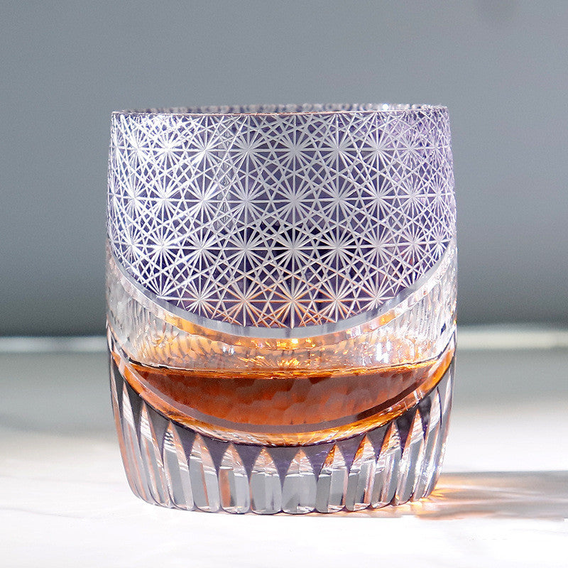 Fashion Hand Carved Crystal Glass Cup