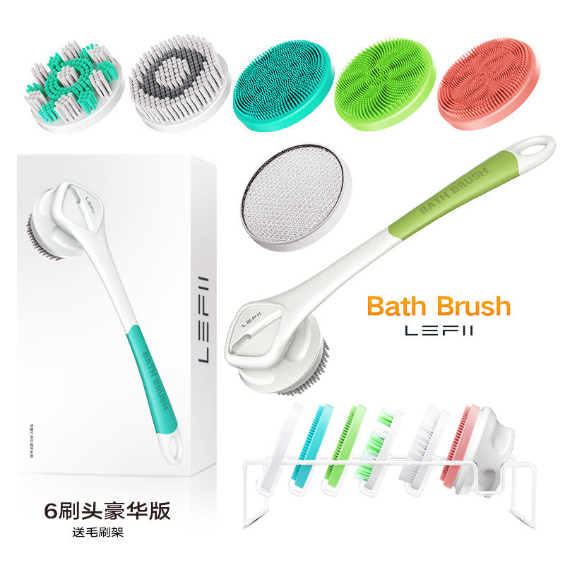 Exfoliating skin cleansing bath brush