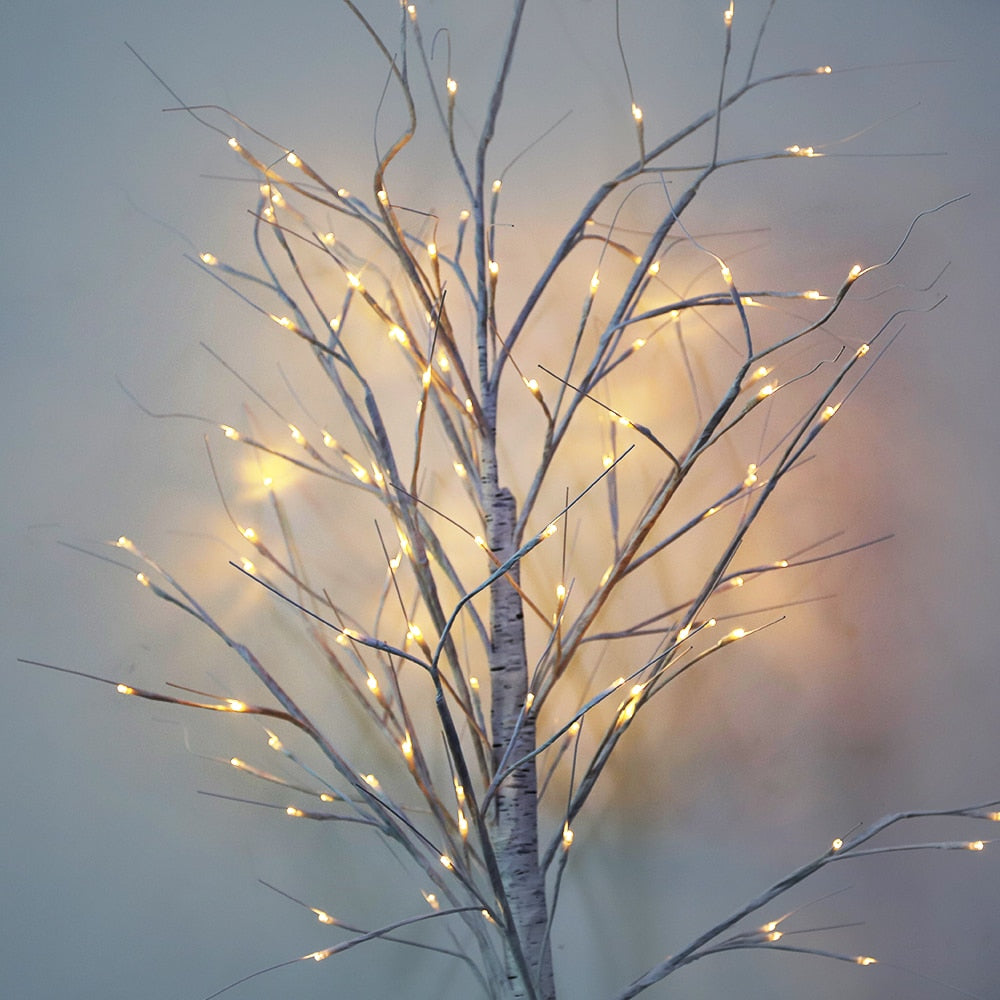 Lumières de décoration en bouleau