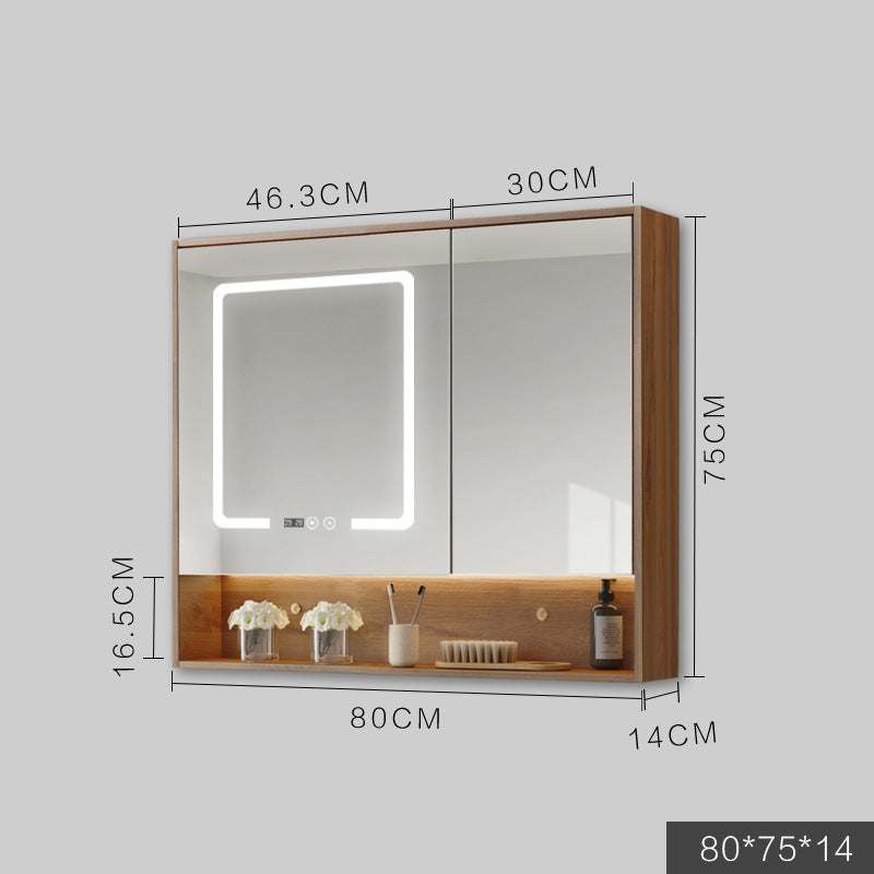 Armoire intelligente avec lumières Led, Anti-buée, Type mural suspendu, toilettes, Dressing, salle de bains, miroir combiné