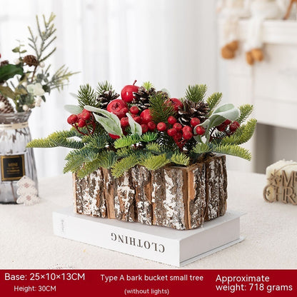 Desktop Emulation Christmas Tree Home Decorations Ornaments Bonsai Ins Internet Celebrity Package Shopping Window Layout