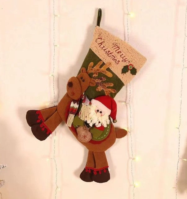 Christmas Decorations Creative Cute Old Man Hanging Bag