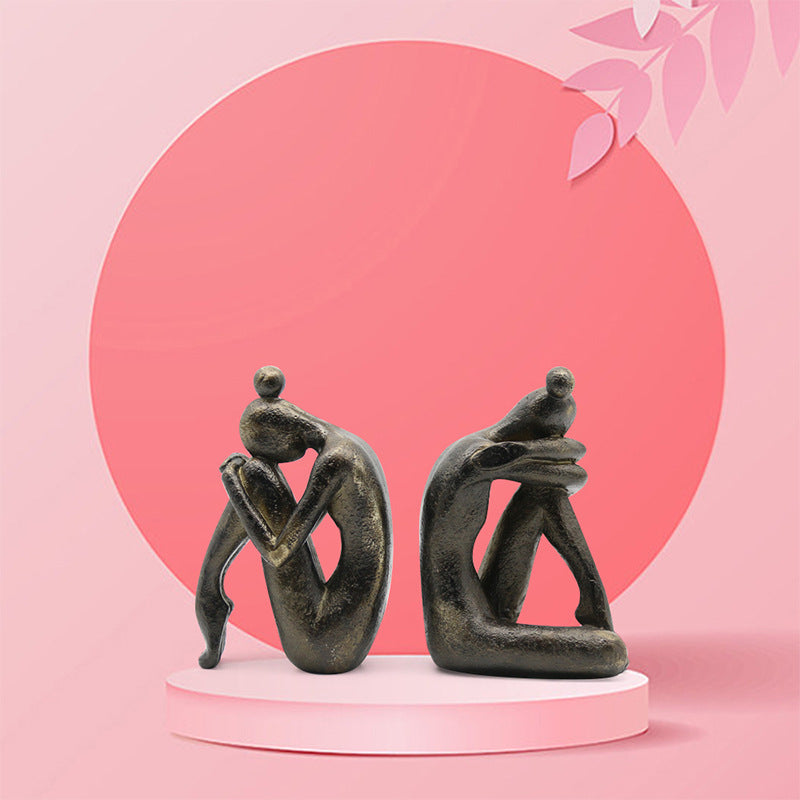 Thinker Bookstore Yoga Girl Table Decoration