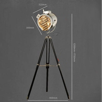 Stage Floor Lamp Industrial Style Tripod