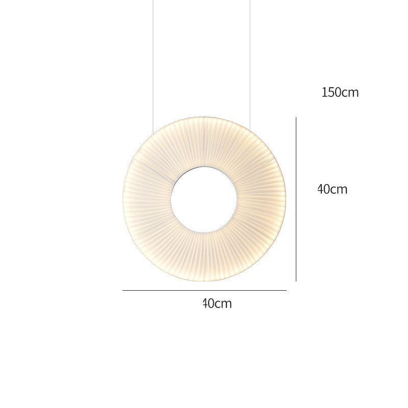 Lustres plissés concepteur japonais créatif salle à manger chambre