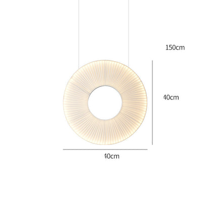 Lustres plissés concepteur japonais créatif salle à manger chambre