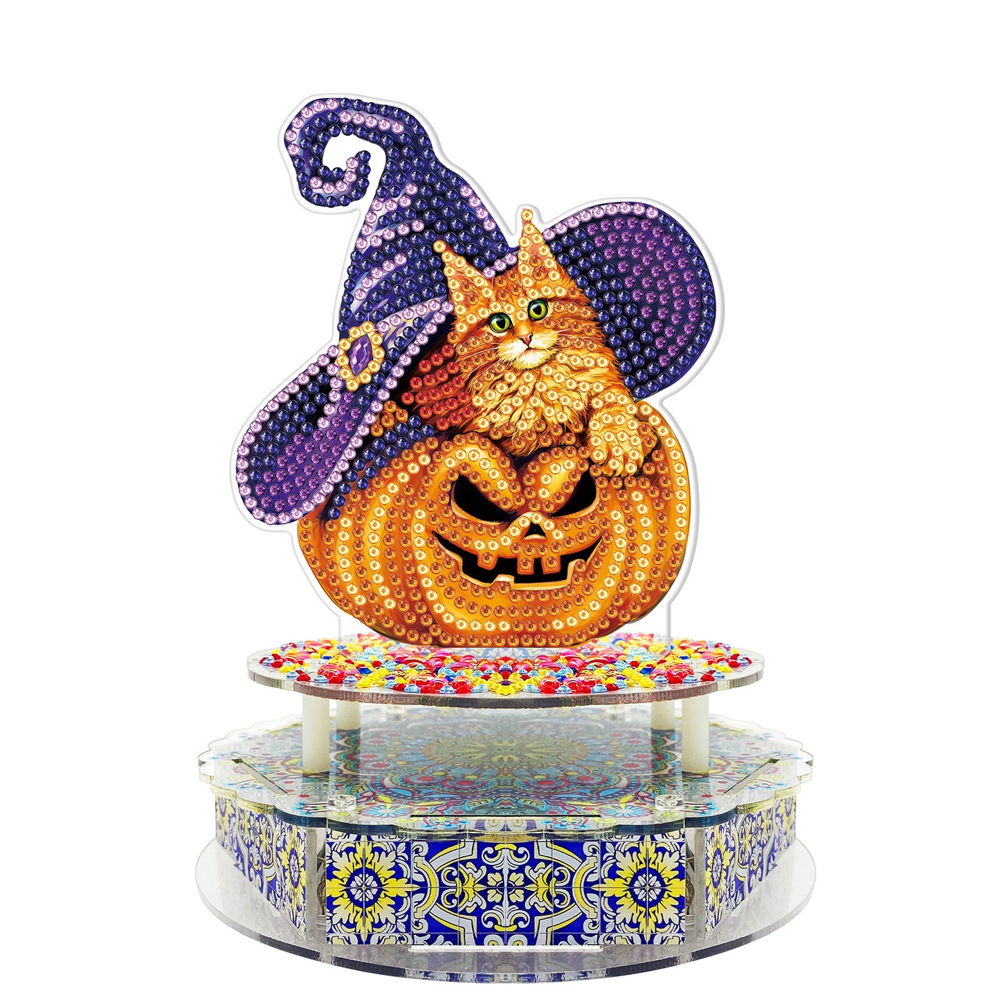 Handmade Point Diamond Halloween Easter Decoration Music Box Diy Diamond Painting