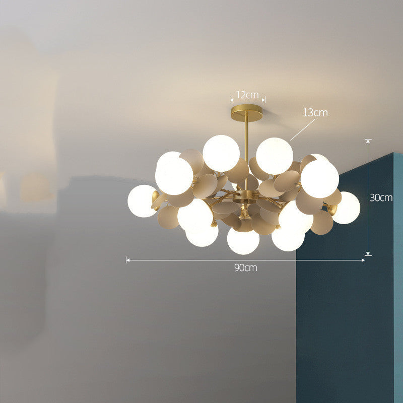 Lustre nordique moderne minimaliste, éclairage de chambre à coucher pour salon