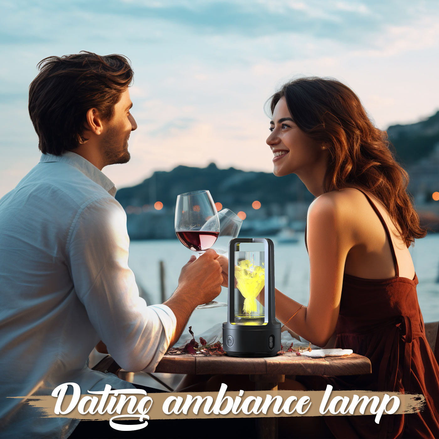 Lampe créative en cristal acrylique Audio 2 en 1 et haut-parleur Bluetooth, lampe de nuit tactile, cadeau de saint-valentin