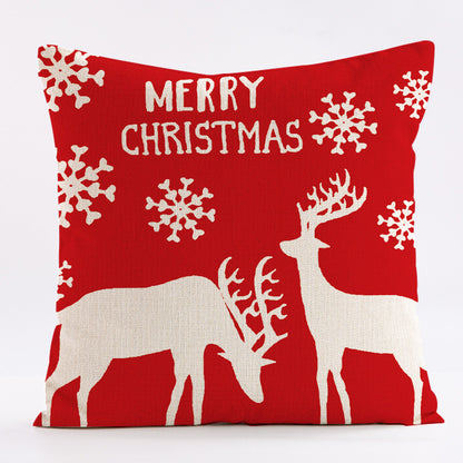 Home Fashion Simple Christmas Pillow Cover