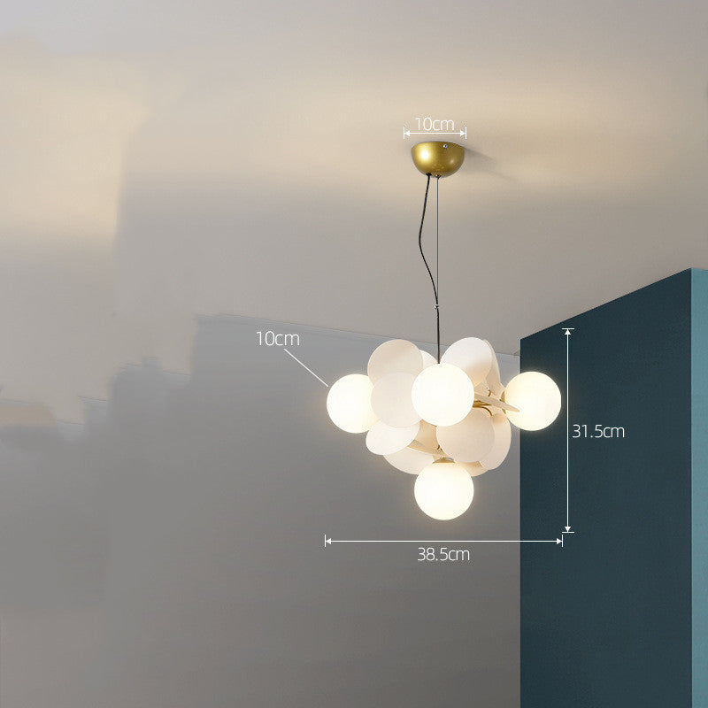 Lustre nordique moderne minimaliste, éclairage de chambre à coucher pour salon