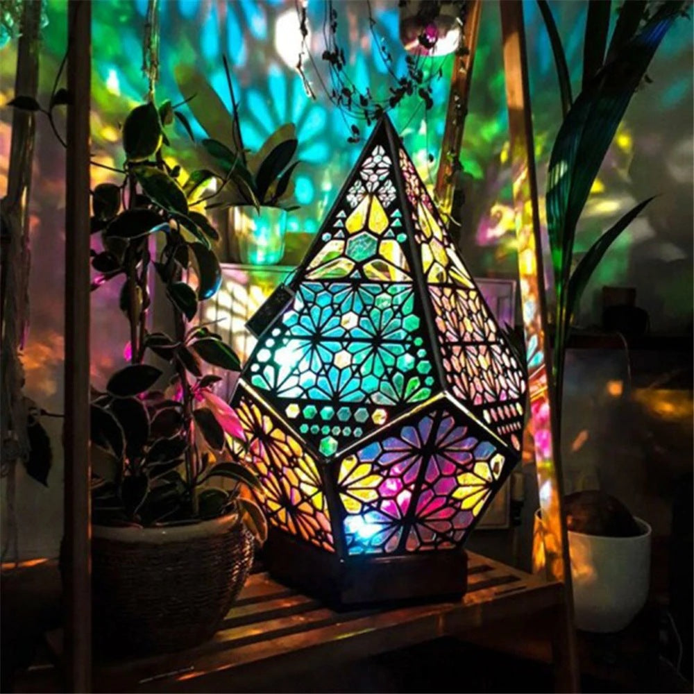 Diamond Lamp Led Projection Bohemian Floor Decorative Lamp