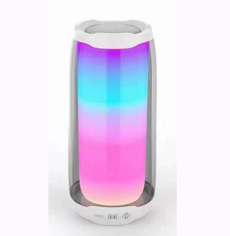 Haut-parleur Bluetooth, effet de lumière colorée, caisson de basses de carte, son de lumière colorée