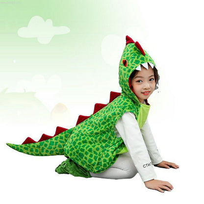 Vêtements d'Halloween pour enfants Vêtements de dinosaure Costume Vêtements mignons pour enfants Maternelle Dessin animé Performance Garçons et filles