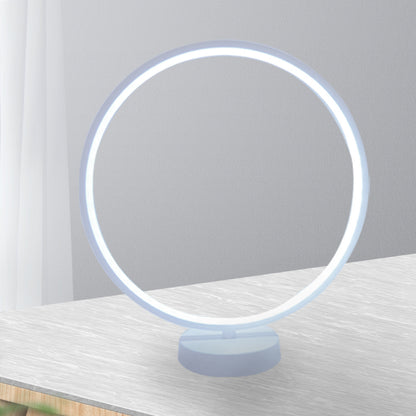 Lampe de table LED ronde et moderne minimaliste