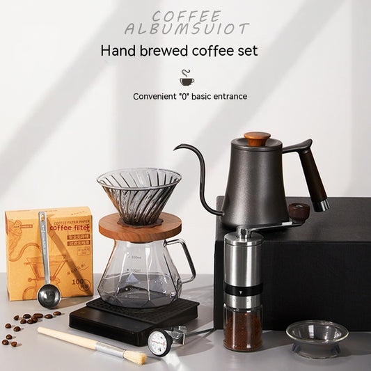 Ensemble de café Pour-over, boîte-cadeau, cafetière américaine domestique, cafetière avec combinaison d'échelle