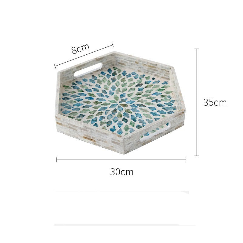 Mesa de centro y bandeja de té para sala de estar del hogar