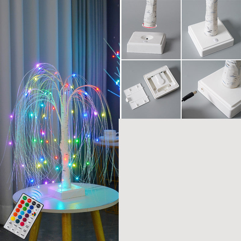 Lampe Led en saule, décoration de scène de fête de noël, maison