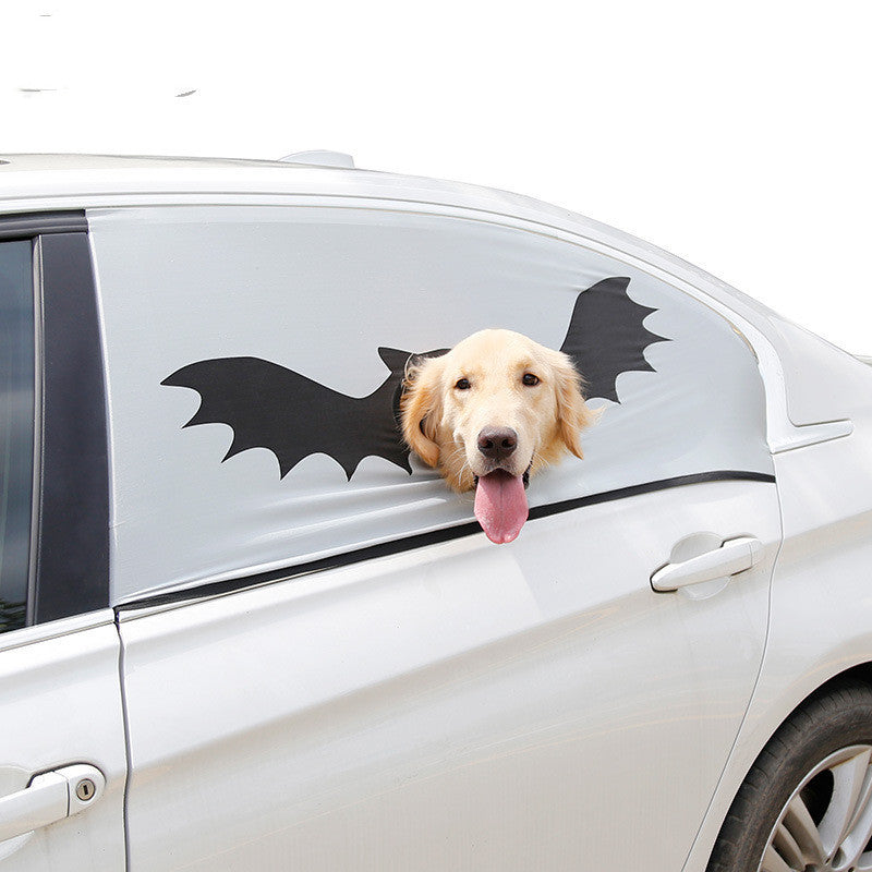 Halloween Car Window Curtain Sunshade Cover Pet Seat