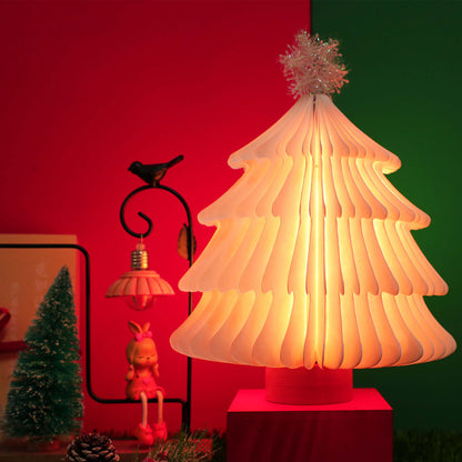 Lampe Led pliante en bois pour arbre de noël, offre spéciale, lampe de Table colorée