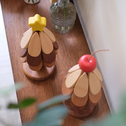 Tapis résistant à la chaleur pour sapin de Noël Fruits de la veille de Noël Ornements créatifs XINGX