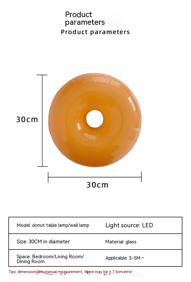 Lampe d'ambiance Donut pour chambre à coucher