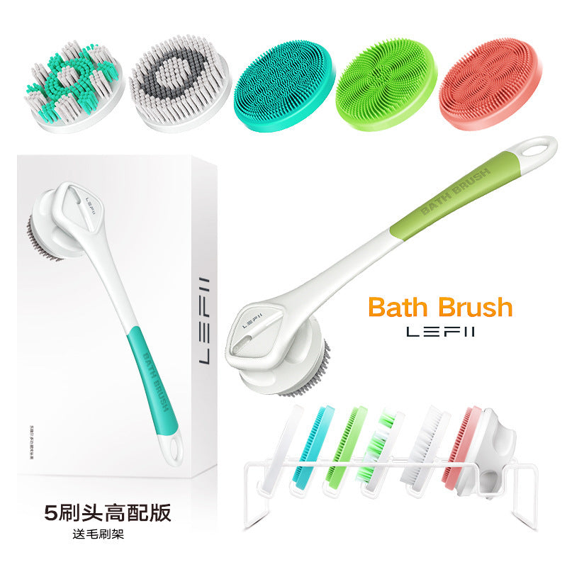 Exfoliating skin cleansing bath brush