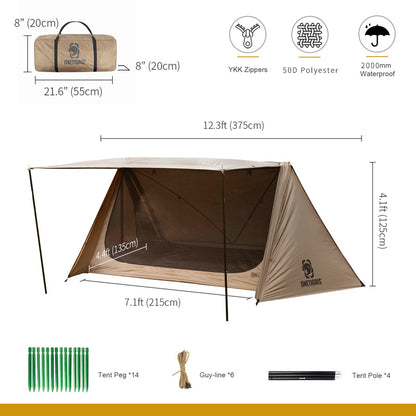 Two Person Tent Forest Hut Rain And Windproof